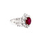 Bague 58 Bague en or blanc 750 sertie de rubis et diamants 58 Facettes 35218