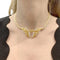 Collier Collier feuillages en or jaune et diamants 58 Facettes 35132