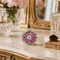 Bague 56 Art déco - Bague en or blanc saphirs roses 58 Facettes 50454