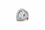 Bague 52 Bague en platine avec aigue-marine et diamants 58 Facettes 24749