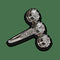 Bague 55 Bague ancienne vers 1930 en or gris 18K et platine avec 3 diamants taille ancienne - Taille 55 58 Facettes FB09772