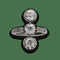 Bague 55 Bague ancienne vers 1930 en or gris 18K et platine avec 3 diamants taille ancienne - Taille 55 58 Facettes FB09772