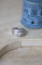 Bague 56 Bague Art Déco en or blanc 18k et platine et diamants 58 Facettes