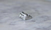 Bague 56 Bague Art Déco en or blanc 18k et platine et diamants 58 Facettes