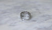 Bague 56 Bague Art Déco en or blanc 18k et platine et diamants 58 Facettes