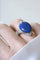 Bague 55 Bague Art Déco marquise en platine et opale noire, diamants 58 Facettes
