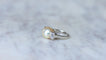 Bague 47.5 Bague Art Déco perle de culture en platine et diamants baguette 58 Facettes