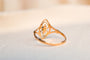 Bague 54 Bague navette ajourée en or jaune et émeraude 58 Facettes 3753