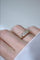 Bague 57 Bague bandeau jarretière en or jaune 18k et diamants 58 Facettes