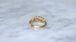 Bague 57 Bague bandeau jarretière en or jaune 18k et diamants 58 Facettes