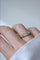Bague 57 Bague bandeau jarretière en or jaune 18k et diamants 58 Facettes