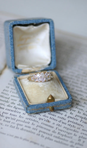 Bague 57 Bague bandeau jarretière en or jaune 18k et diamants 58 Facettes