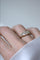 Bague 57 Bague bandeau jarretière en or jaune 18k et diamants 58 Facettes