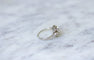 Bague 51.5 Bague Art Déco carrée en or blanc 18kt et diamants 58 Facettes
