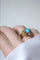 Bague 52.5 Bague cocktail cabochon turquoise en or jaune 18kt et diamants 58 Facettes