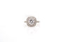 Bague 52 Bague coussin en platine avec diamants 58 Facettes 22073 / 23332