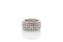 Bague 55 Bague en or blanc 18k sertie de diamants 58 Facettes 26760dv