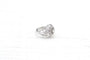 Bague 56 Bague dôme rétro en or blanc 18k et diamants 58 Facettes 23794 DV