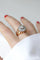 Bague 58.5 Bague cocktail cible en or rose 18k et platine et diamants 2,40 cts 58 Facettes