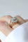 Bague 58.5 Bague cocktail cible en or rose 18k et platine et diamants 2,40 cts 58 Facettes