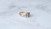 Bague 57.5 Bague - Bague jarretière marguerite en or rose 18k, argent et diamants 58 Facettes