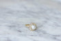 Bague 50 Bague marguerite ancienne en or jaune 18kt, diamants et perle fine 58 Facettes