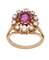 Bague 52 Marguerite Saphir Rose - Bague marguerite en or jaune 18K saphir et diamants 58 Facettes BO220265/MargueriteSaphirRose