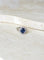 Bague 53.5 Bague marguerite saphir 2,40 ct et diamants en or blanc 18k 58 Facettes