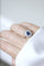 Bague 60 Bague marguerite - Bague entourage en or jaune 18kt rhodié, saphir et diamants 58 Facettes
