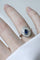Bague 60 Bague marguerite - Bague entourage en or jaune 18kt rhodié, saphir et diamants 58 Facettes