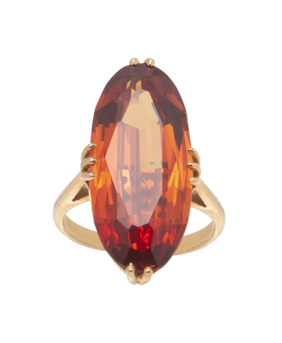 Bague 45 Ocre Marquise - Bague solitaire en or rose 18 carats et citrine 58 Facettes BO200022/OCREMARQUISE