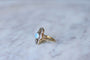 Bague 56.5 Bague marquise ancienne en or jaune 18kt et diamants 58 Facettes