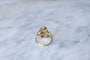 Bague 56.5 Bague marquise ancienne en or jaune 18kt et diamants 58 Facettes
