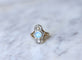 Bague 56.5 Bague marquise ancienne en or jaune 18kt et diamants 58 Facettes