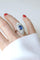 Bague 58 Bague marquise Art Déco en platine, saphir de Ceylan et diamants 58 Facettes