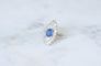 Bague 58 Bague marquise Art Déco en platine, saphir de Ceylan et diamants 58 Facettes