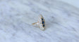 Bague 53 Bague marquise en or jaune et blanc 18kt et saphirs, diamants 58 Facettes