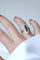 Bague 53 Bague marquise en or jaune et blanc 18kt et saphirs, diamants 58 Facettes