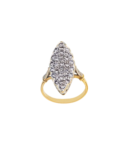 Bague 55 Marquise En Fête - Bague marquise en or 18K et diamants 58 Facettes BO220719/MarquiseEnFête