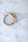 Bague 55 Bague micro-mosaïque temple antique en or jaune 18k 58 Facettes