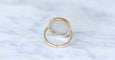 Bague 55 Bague micro-mosaïque temple antique en or jaune 18k 58 Facettes