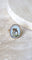 Bague 55 Bague micro-mosaïque temple antique en or jaune 18k 58 Facettes