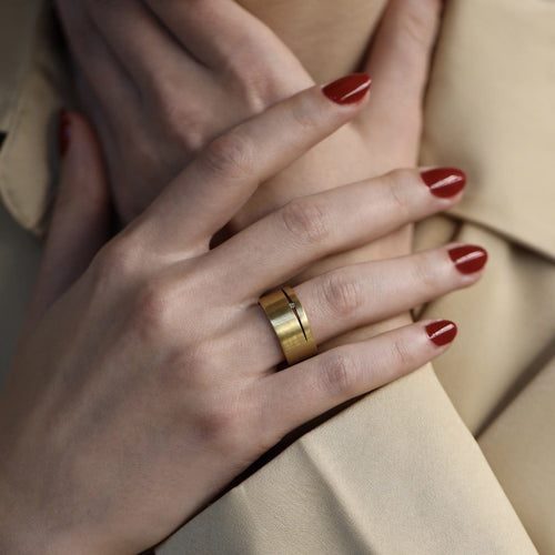 Bague 51 Niessing Fontana - Bague en or jaune 18k et diamant 0,02 ct 58 Facettes FB11220