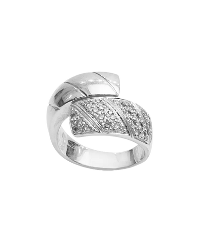 Bague 55 Bague en or blanc 18K avec diamants 58 Facettes BO220131/WHITEGOLDDIAMONDRING/PHOTO