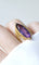 Bague 54 Bague marquise cocktail en or jaune 18kt et améthyste 58 Facettes