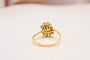 Bague 50 Bague en or jaune 14 carats saphirs taille trapèze et diamants 58 Facettes 3859