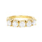 Bague 51 Bague demi-alliance en or jaune 750 et diamants 58 Facettes 60300017