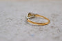 Bague 52 Bague jonc demi-alliance en or jaune et or blanc 18 carats et diamants 58 Facettes 3802