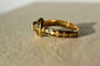 Bague 44 Bague émaillée étoilée en or jaune 18 carats et perle 58 Facettes 3890