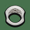 Bague 52-53 Bague pavée de diamants en or gris 18k, 3,00 ct G-VS, taille 53-54 58 Facettes FB10994